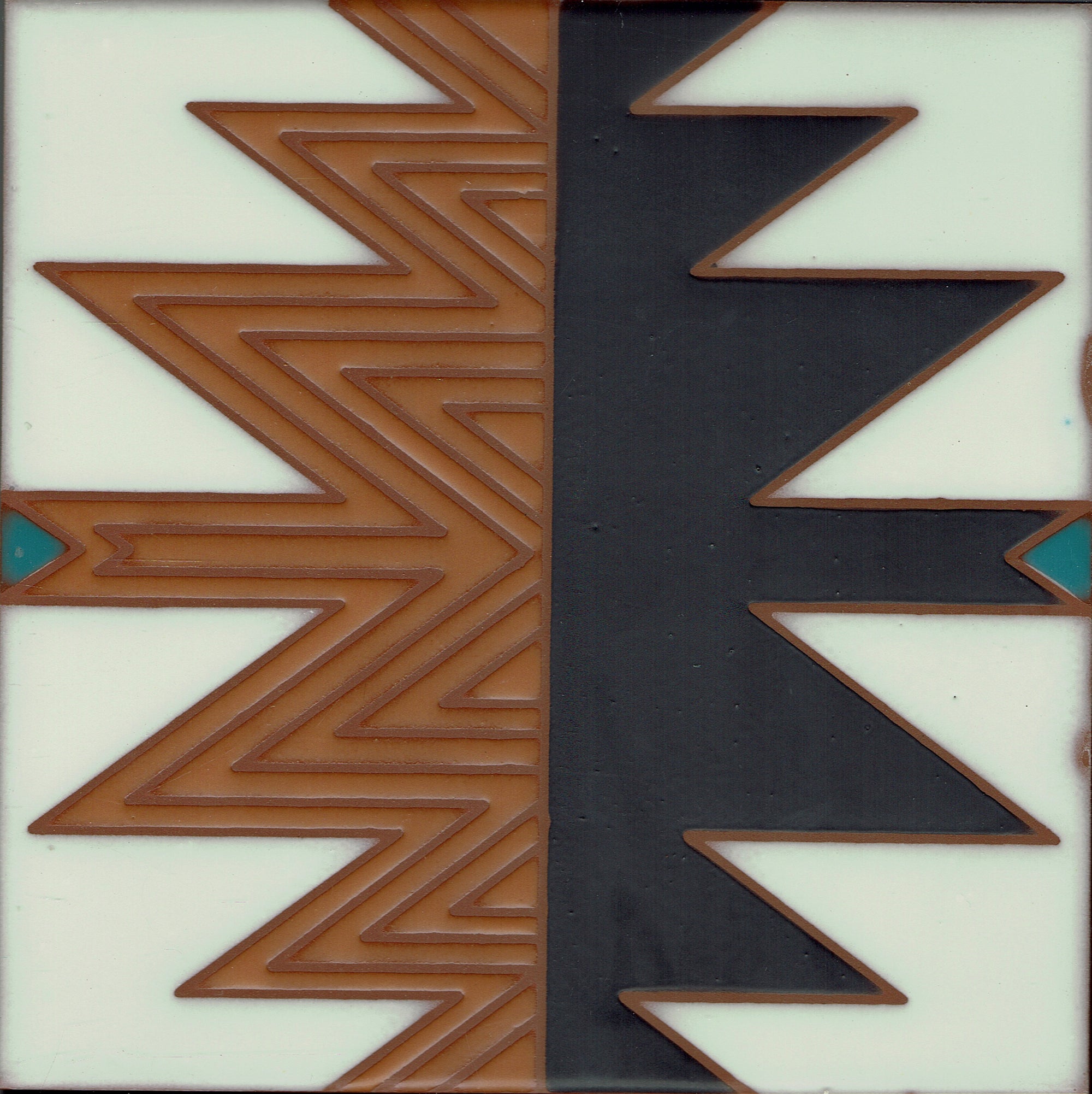 Madras 3 (8"x8") - Handpainted Ceramic Tile Second for Kitchen, Bathroom, Wall & Table Decor