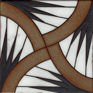 Steens 4 (8"x8") - Handpainted Ceramic Tile Second for Kitchen, Bathroom, Wall & Table Decor